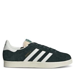 ADIDAS GAZELLE SNEAKERS IN DARK GREEN/WHITE
